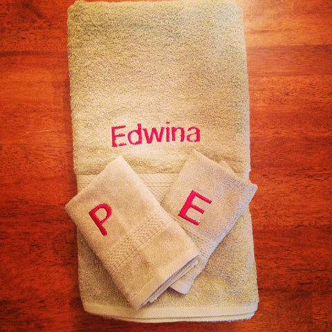 Personlized Towel set