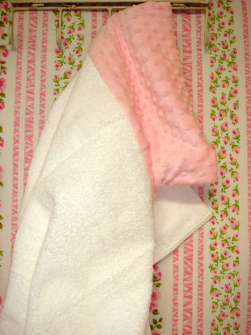 Pink Dimple Hooded Towel