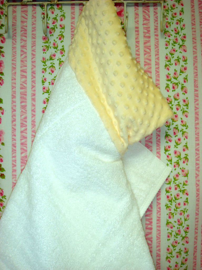 Yellow Dimple Hooded Towel