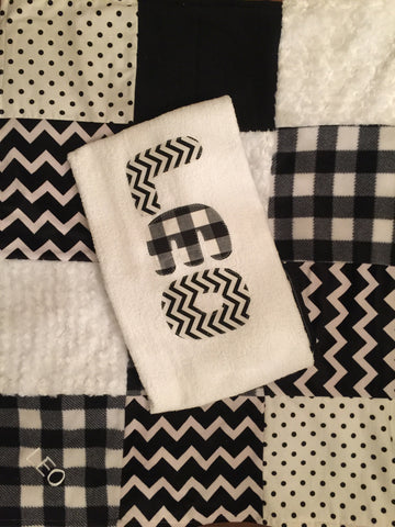 Black and white mix quilt