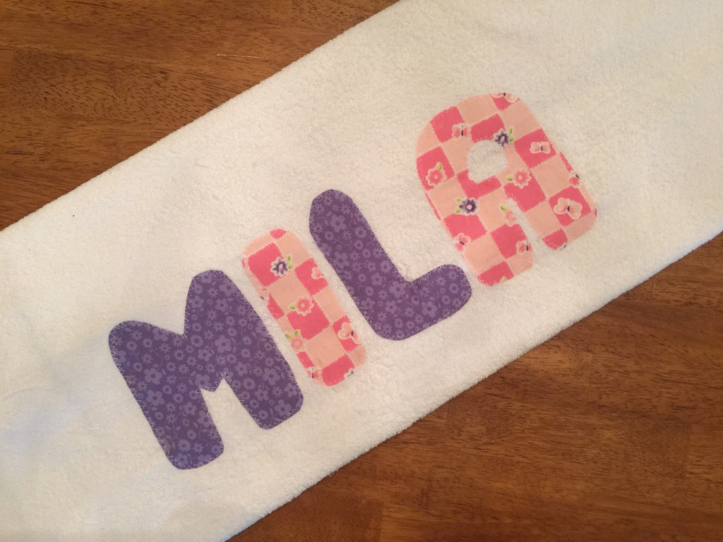 Butterfly and flower towel